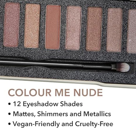 W7 Color Me Nude Eyeshadow Palette - 12 Must Have Natural Pink Colors - Picture 3 of 4